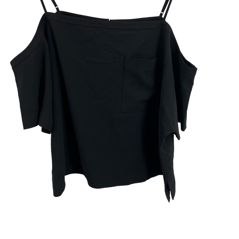 T Alexander Wang Size 10‎ Boxy Top Black Off Shoulder